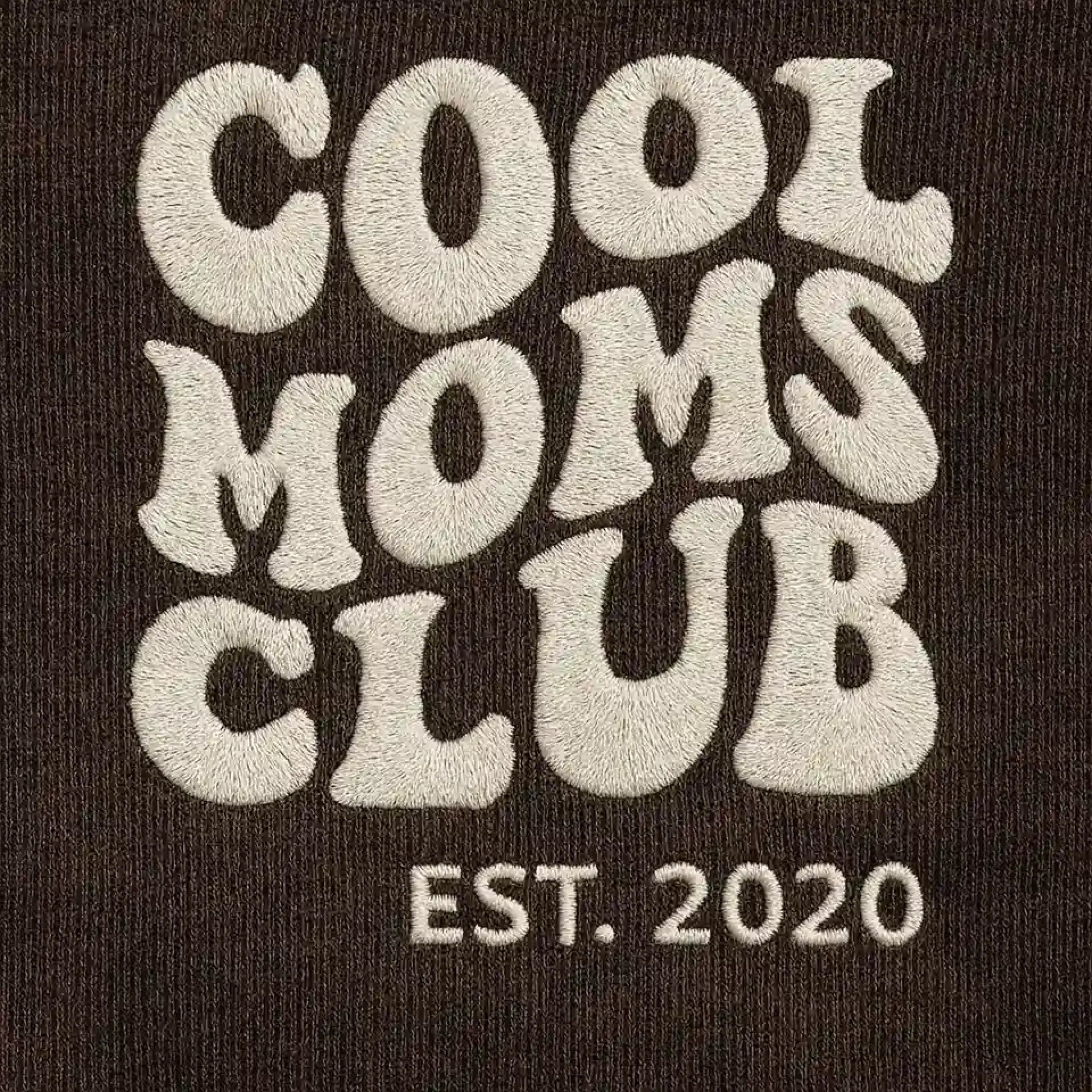 “Cool Moms Club” – Personalized, embroidered Heavy Cotton T-Shirt