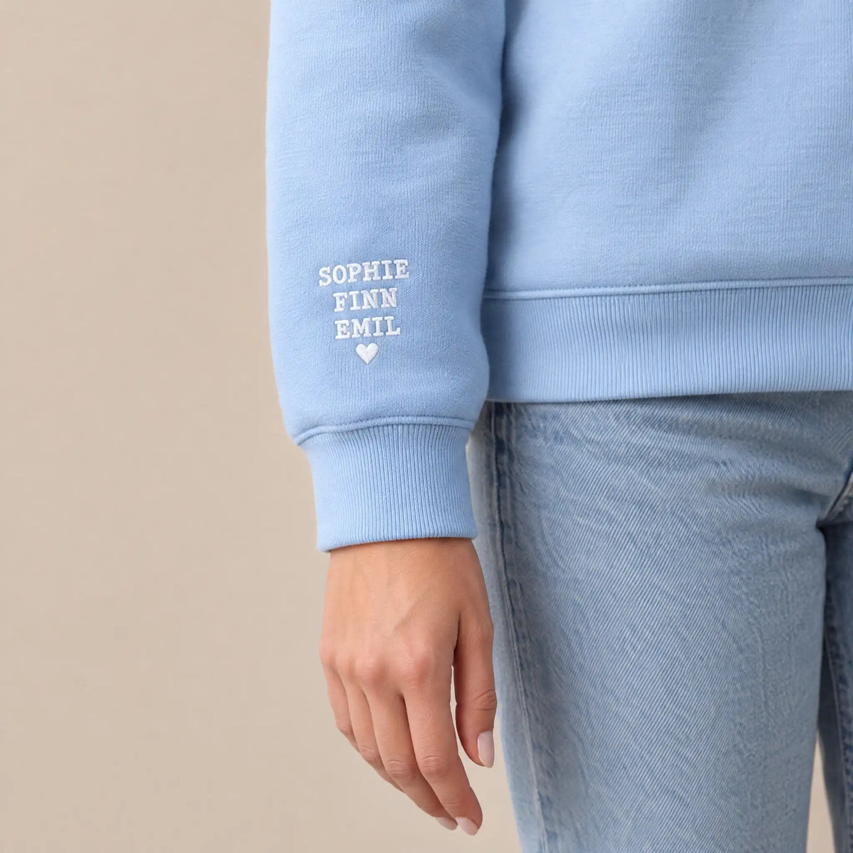 “Cool Moms Club” – Personalized, embroidered sweatshirt with children's names and date