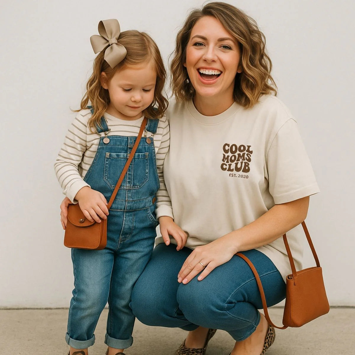 “Cool Moms Club” – Personalized, embroidered Heavy Cotton T-Shirt