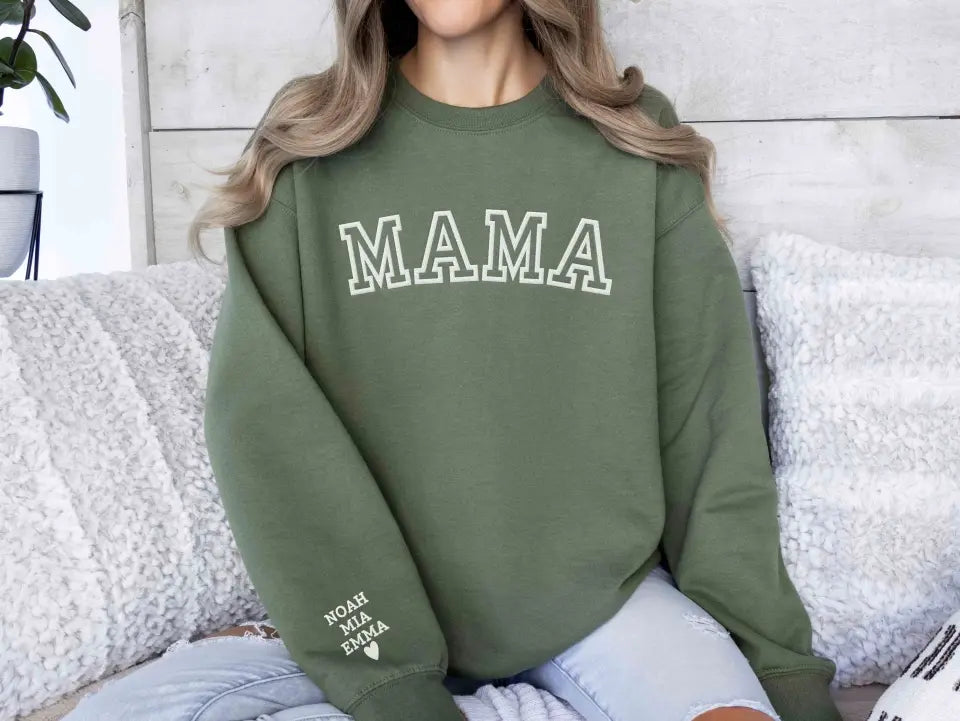 Personalized Mama-Sweatshirt with children's names