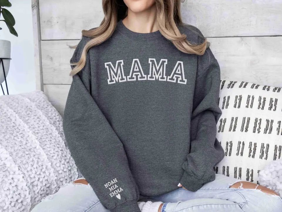 Personalized Mom Sweatshirt with Kids Names