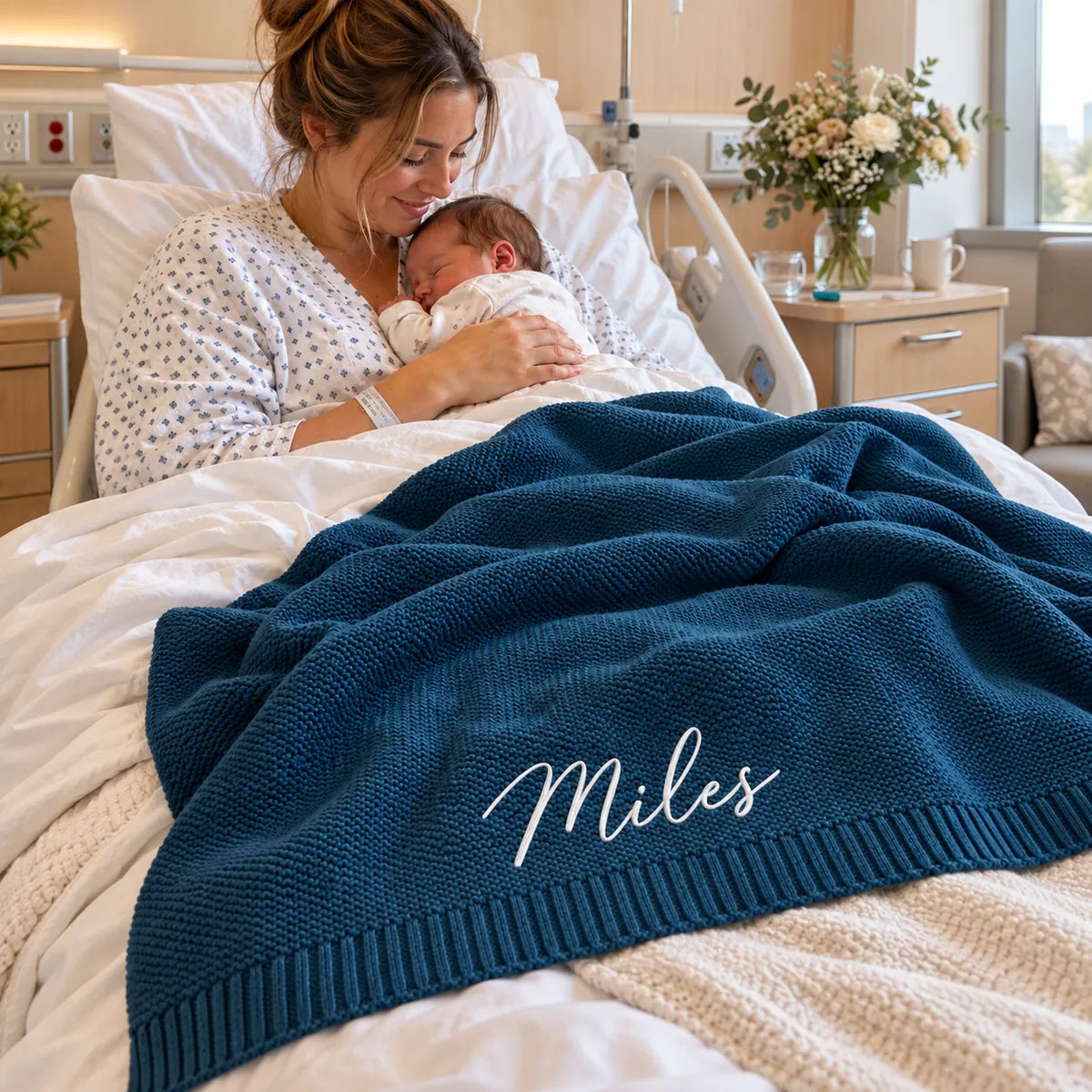 Personalized baby blanket with child's name