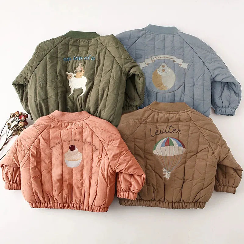 Children's Fleece Jacket With Cute Print