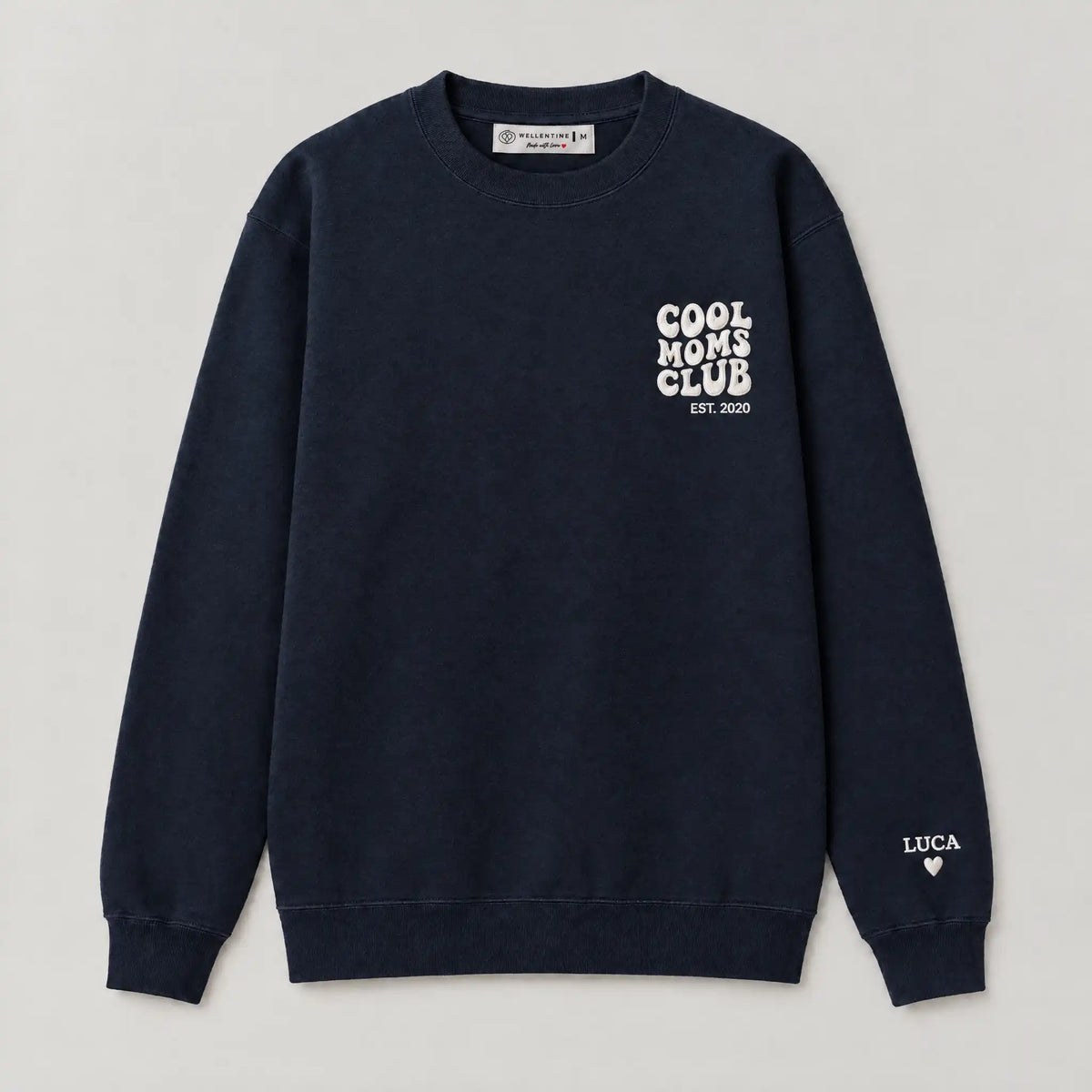 “Cool Moms Club” – Personalized, embroidered sweatshirt with children's names and date