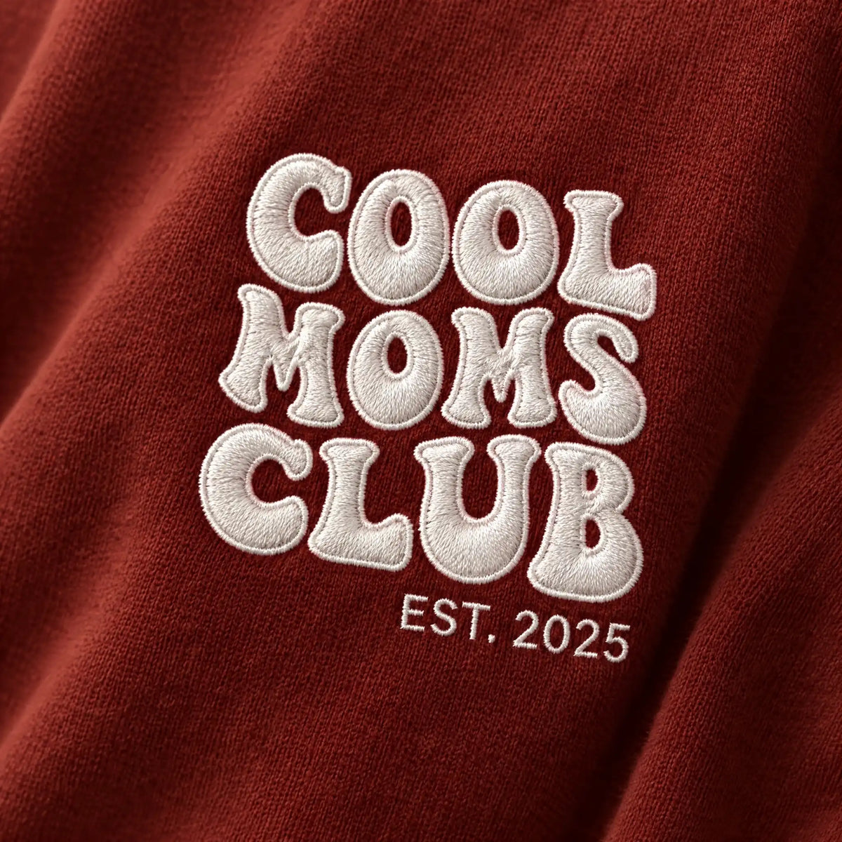 “Cool Moms Club” – Personalized, embroidered sweatshirt with children's names and date