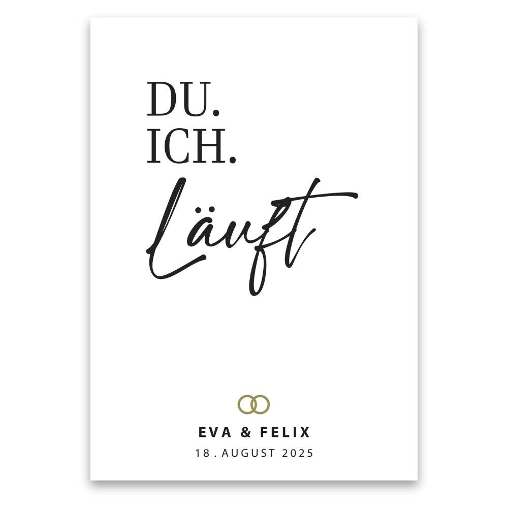 "DU ICH" - Poster - Wellentine.de