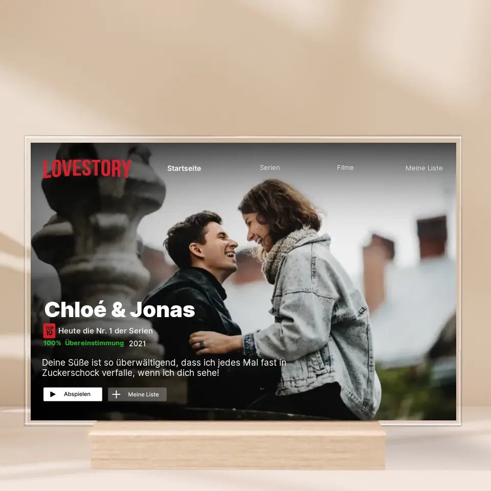 „Film/Serien Cover wie bei Netflix“ - Acrylglas - Wellentine.de